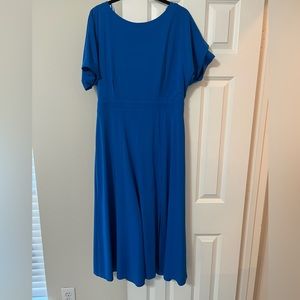 ALEXIA ADMOR Lana Draped Bodice MIDI Dress: Size XL